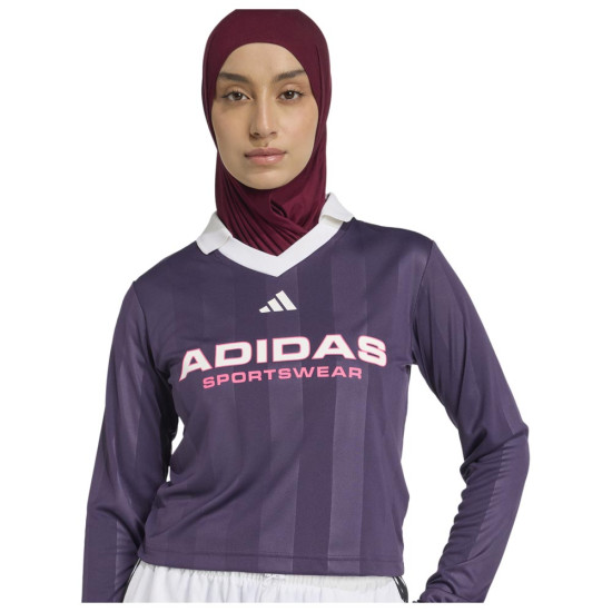Adidas Γυναικεία μακρυμάνικη μπλούζα House of Tiro Long Sleeve Polo Tee Adidas Γυναικεία μακρυμάνικη μπλούζα House of Tiro Long Sleeve Polo Tee